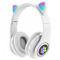 Забавни Bluetooth светещи слушалки с котешки уши, снимка 3 - Слушалки и портативни колонки - 35067697