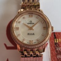 Дамски часовник OMEGA De Ville Prestige quartz 27.4mm батерия клас 5А+, снимка 3 - Дамски - 34772943