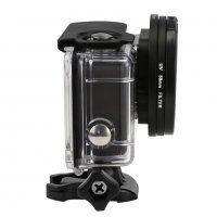 UV филтър за GoPro HERO 5/6/7 Black/2018, Адаптер 58mm, За защитния корпус, снимка 5 - Обективи и филтри - 27856755
