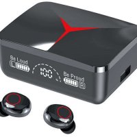 Безжични слушалки TWS M90 - Bluetooth V5.3, калъф за зареждане, Водоустойчиви, 1200 maH, снимка 3 - Слушалки, hands-free - 42931429