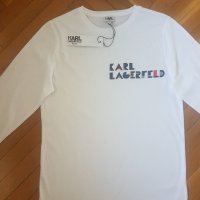 НОВА мъжка блуза КARL LAGERFELD, S/M,174 см. Оригинална! С ЕТИКЕТ!, снимка 1 - Блузи - 26622169