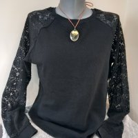 Дамска блуза Atmosphere с дантелени ръкави, снимка 1 - Блузи с дълъг ръкав и пуловери - 44129161
