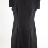 Черна рокля с копчета Colour Mist - M, снимка 3 - Рокли - 43101649