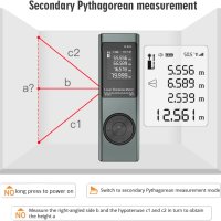 Луксозна лазерна рулетка  40 метра W- 40 X, снимка 11 - Други инструменти - 43601915