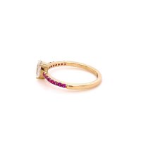 Златен дамски пръстен 1,93гр. размер:55 14кр. проба:585 модел:20213-1, снимка 2 - Пръстени - 43272942