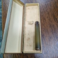 Старо антикварно цигаре кехлибар със златен монограм , снимка 5 - Антикварни и старинни предмети - 44015069