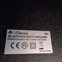 iDance XD3 Black,система парти високоговорители, миксер, bluetooth, USB, снимка 16 - Bluetooth тонколони - 39467191