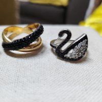 3 броя оригинални пръстени Svarowski , снимка 2 - Пръстени - 43855210