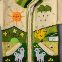 Кремава перуанска детска жилетка, размери от 0 до 7 години , снимка 3 - Детски пуловери и жилетки - 35537374