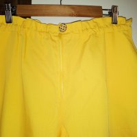 Жълт модерен свеж и ефектен панталон, снимка 6 - Панталони - 40861271