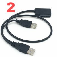 3 типа USB HDD DVD CD Adapter Адаптер за външен хард , DVD , CD за PC компютър/лаптоп с кабел, снимка 3 - Кабели и адаптери - 39523067