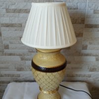 Стара нощна лампа - керамика, снимка 2 - Антикварни и старинни предмети - 34894638