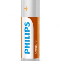 Батерия AA Philips Long Life R6 R6L4F/10 за дистанционни, часовници и др., снимка 1 - Батерии, зарядни - 17963353