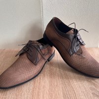 Нови обувки от естествена кожа(набук),40 номер, снимка 4 - Ежедневни обувки - 40656134