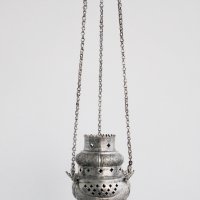 Старинно кандило сребро 19 век, снимка 11 - Антикварни и старинни предмети - 27961320