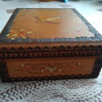Дървена кутия за цигари , снимка 4 - Антикварни и старинни предмети - 40332657