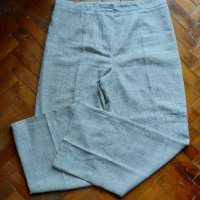 Копринен панталон с висока талия в меланж - България / голям размер , снимка 1 - Панталони - 32746088