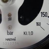 контактен Манометър HAENNi 160Bar Ø100mm G1/2”, снимка 3 - Резервни части за машини - 36987408