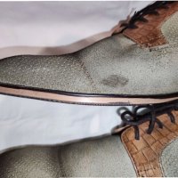 Стилни и италиански обувки от естествен велур Roberto Renzo №43, снимка 7 - Официални обувки - 35508465