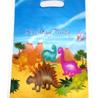 10 бр торбички Динозаври за сладки подарък рожден ден парти, снимка 1 - Други - 26608279