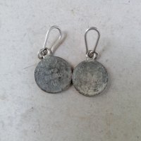 Обеци от сребърни монети , снимка 1 - Антикварни и старинни предмети - 33685087