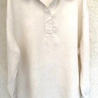Свободна риза/блуза от груб лен унисекс, снимка 8 - Туники - 39905906