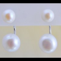 Интересни обеци  от естествени  перли, клас АА, снимка 2 - Обеци - 19846111