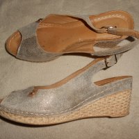 Lasocki Дамски сандали от естествена кожа на платформа, снимка 3 - Дамски ежедневни обувки - 26570104
