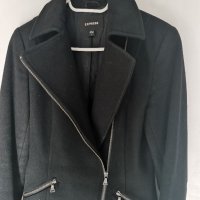 Черно дълго палто с подплата , снимка 3 - Палта, манта - 38491550