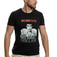 Нова мъжка тениска с дигитален печат на Белязаният (Scarface), снимка 8 - Тениски - 37670088