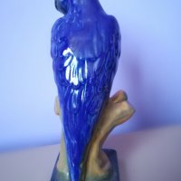 Винтидж, ретро порцеланова фигура, статуетка папагал, снимка 3 - Антикварни и старинни предмети - 37200331