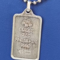 Сребърен Швейцарски Медальон, снимка 3 - Колиета, медальони, синджири - 33623431