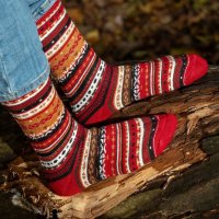 Перуански чорапи от вълна на алпака различни цветове, снимка 3 - Дамски чорапи - 42932591