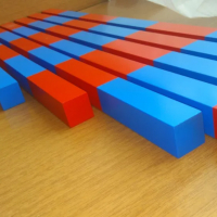 Професионални Монтесори синьо червени Числови пръчки в оригинален Р-Р, снимка 6 - Образователни игри - 36540213