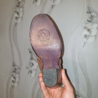 CUADRA  Уестърн ботуши от гравирана медена кожа на питон  номер 39, снимка 6 - Дамски ботуши - 43688086