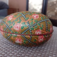 метална кутия Яйце с рисунки от остров Мадейра, снимка 2 - Декорация за дома - 39099359