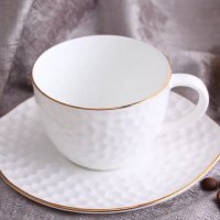 Стилен комплект за кафе и чай от костен порцелан, снимка 2 - Чаши - 28630135