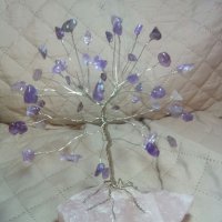 Кристални дръвчета изцяло от естествени камъни.Дървото на живота и любовта., снимка 18 - Декорация за дома - 19828944