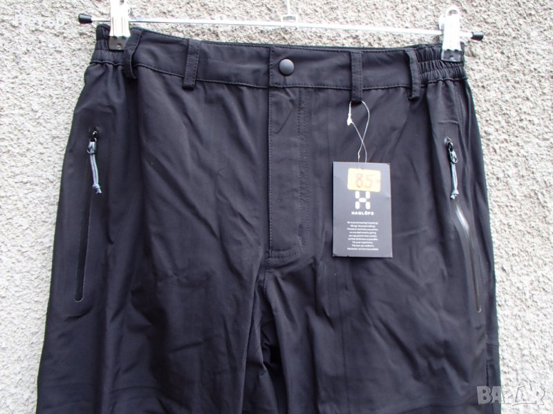 Продавам нов черен водоустойчив панталон с мембрана и лепени шевове Haglofs, снимка 1