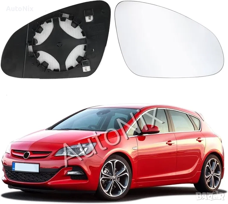 Стъкло за огледало за Opel Astra J тонирано с подгрев за опел астра ж, снимка 1