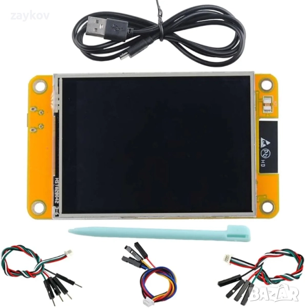 2.8-инчов ESP32 дисплей ESP32-2432S028R резистивен сензорен екран 240 x 320 TFT LCD , снимка 1