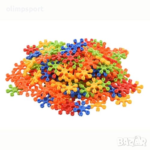 Конструктор 500г елементи с различни цветове в PVC плик. , снимка 1