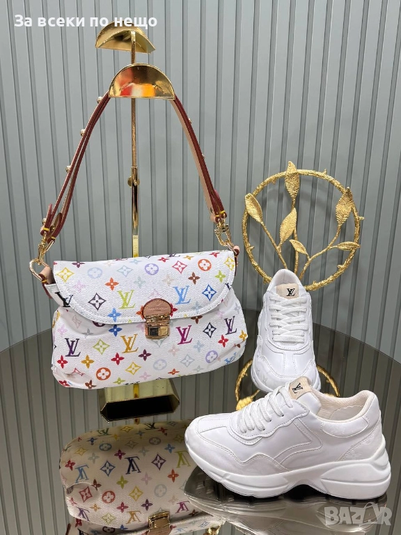 Louis Vuitton Комплект Дамски Маратонки + Чанта - Налични Различни Модели Код SK379, снимка 1