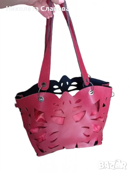 Осигурете си изящен стил с нашата хитова лазерно рязана дамска чанта. ТОП ЦЕНА!, снимка 1