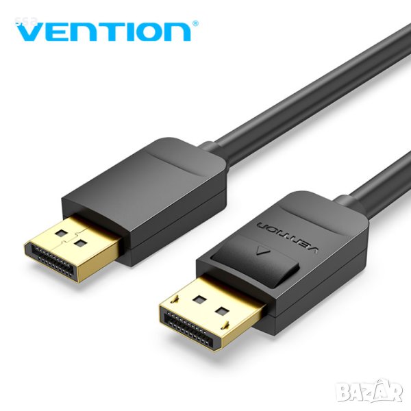 Vention Кабел Cable - Display Port v1.2 DP M / M Black 4K 1M - HACBF, снимка 1