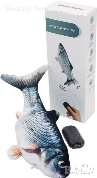 Интерактивна риба с дистанционно Floppy Fish Cat Toy, снимка 1