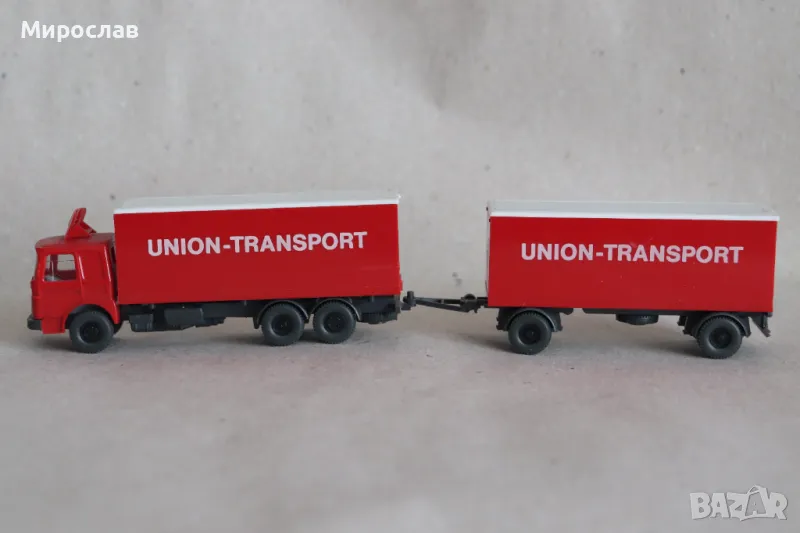 WIKING H0 1/87 MAN ТИР КАМИОН МОДЕЛ КОЛИЧКА КОЛИЧКА, снимка 1