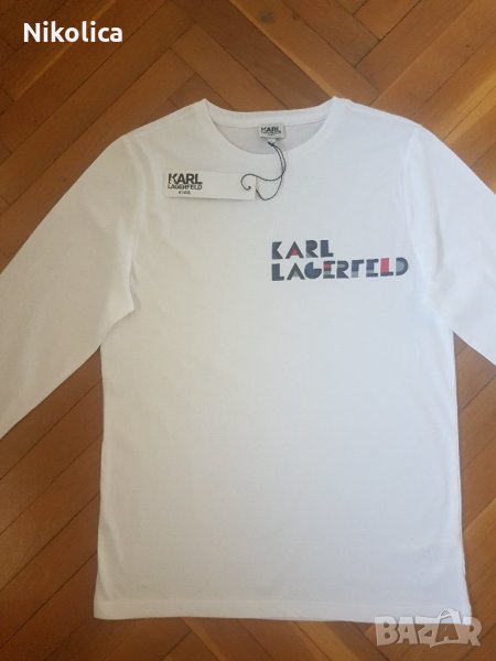НОВА мъжка блуза КARL LAGERFELD, S/M,174 см. Оригинална! С ЕТИКЕТ!, снимка 1
