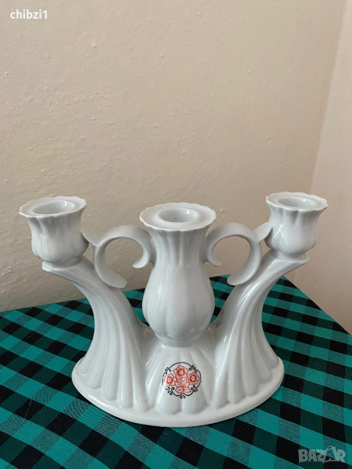 ⚜️Полски порцеланов свещник , снимка 1