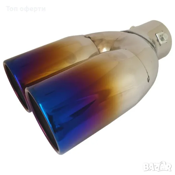 Накрайник ауспух 2568 входа-59мм изхода-2x64мм, снимка 1